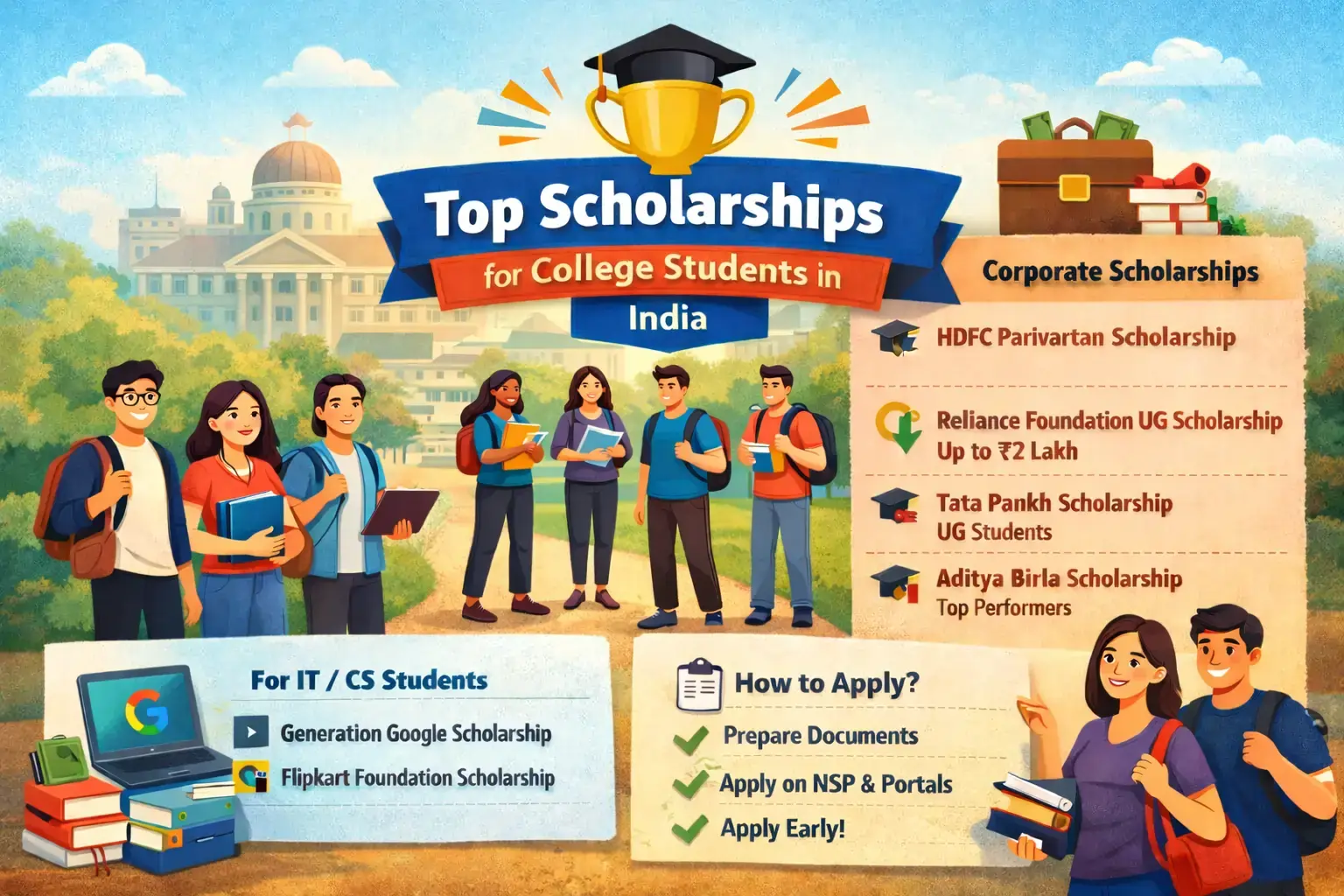 Best Private Scholarship for UG College Students - A2ZPapers.in